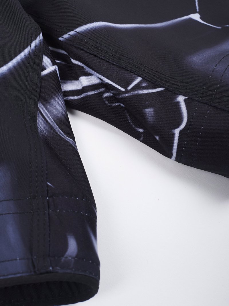 MANTO MACHINE FIGHT SHORTS-black